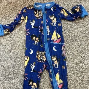 Little Sleepies 3-6 pajamas where the wild things are